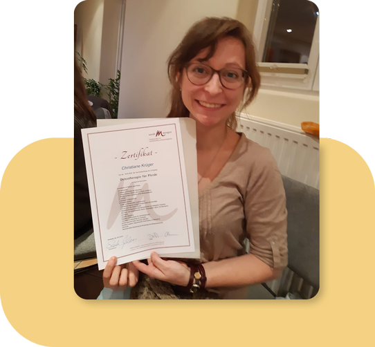 Christiane Krüger mit Zertifikat